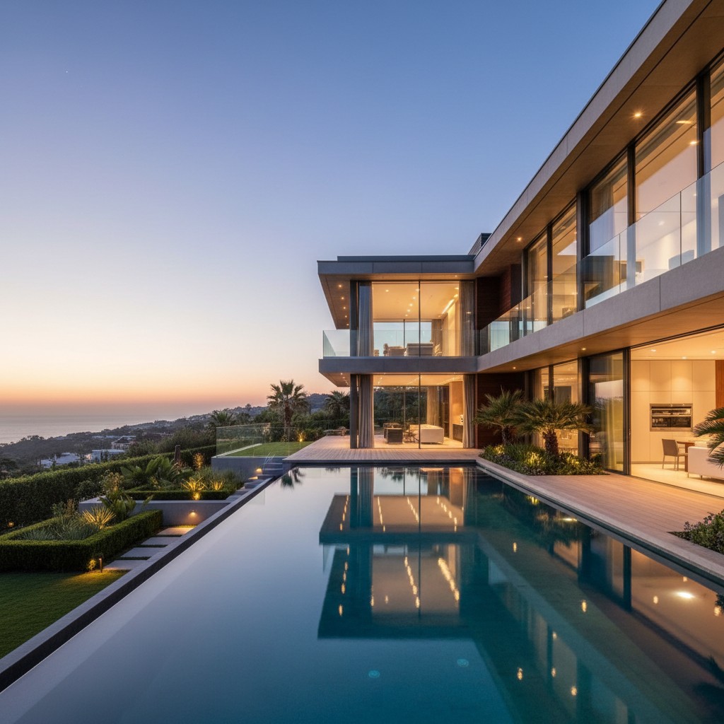 Designová vila s bazénem